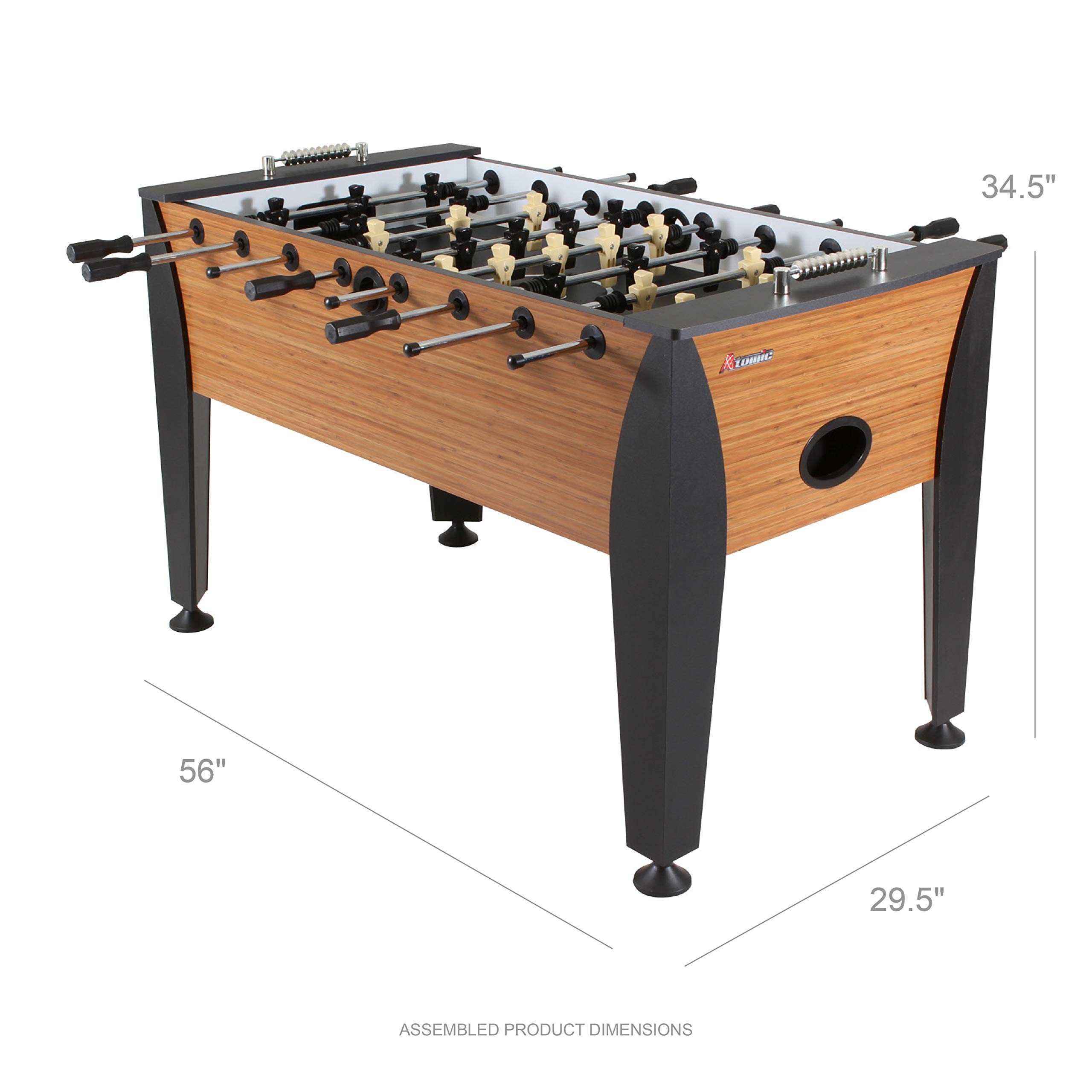 Atomic Pro Force 56" Foosball Table with Internal Ball Return and Ball