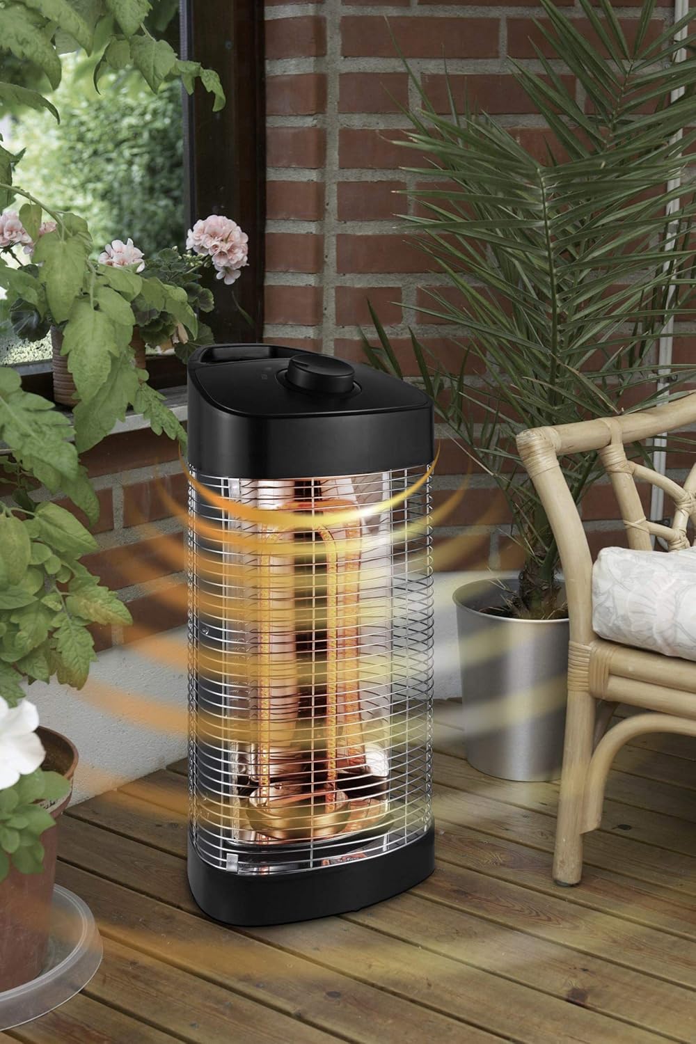 Infrared Electric Outdoor Heater Oscillating Portable Westinghouse Hea 1200mblk Energ Black Patio Lawn Garden Patio Heaters