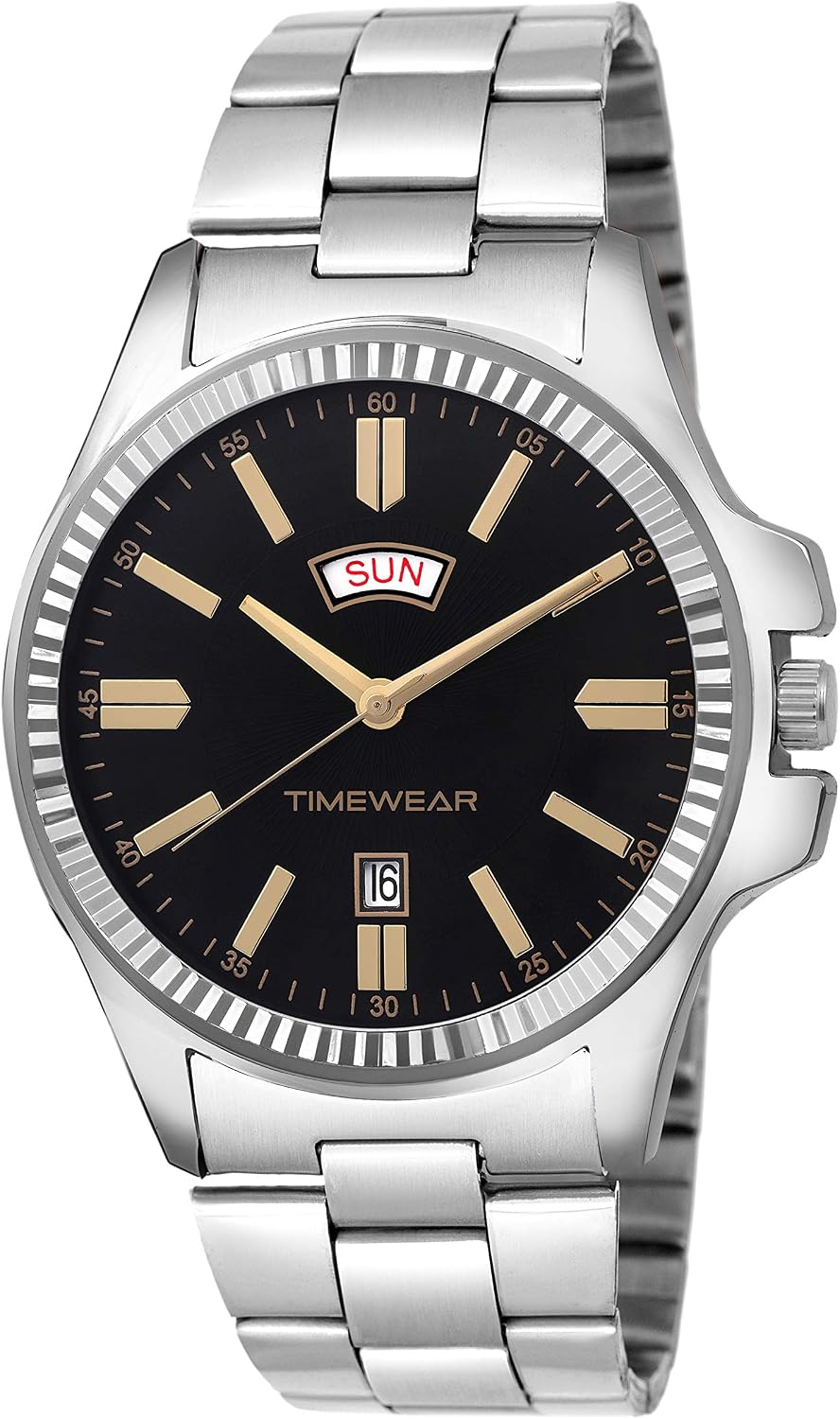 Buy TIMEWEAR Anlog Black Dial Day Date Watch for Men Online at Low