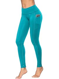 Fengbay High Waist Yoga Pants, Pocket Yoga Pants Tummy Control Workout Running 4 Way Stretch Yoga Leggings