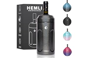 HEMLI Wine Bottle Insulator Sleeve, Wine Chiller, Wine Bottle Chiller, Wine Bottle Cooler, Wine Chiller Sleeve, Wine Cooler Holder, Champagne Bottle Chiller, Wine Gift Ideas for Women
