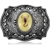 BBOTEN Western Belt Buckle for Men - Native American Cool Novelty 3D Scorpion Animal Belt Buckle