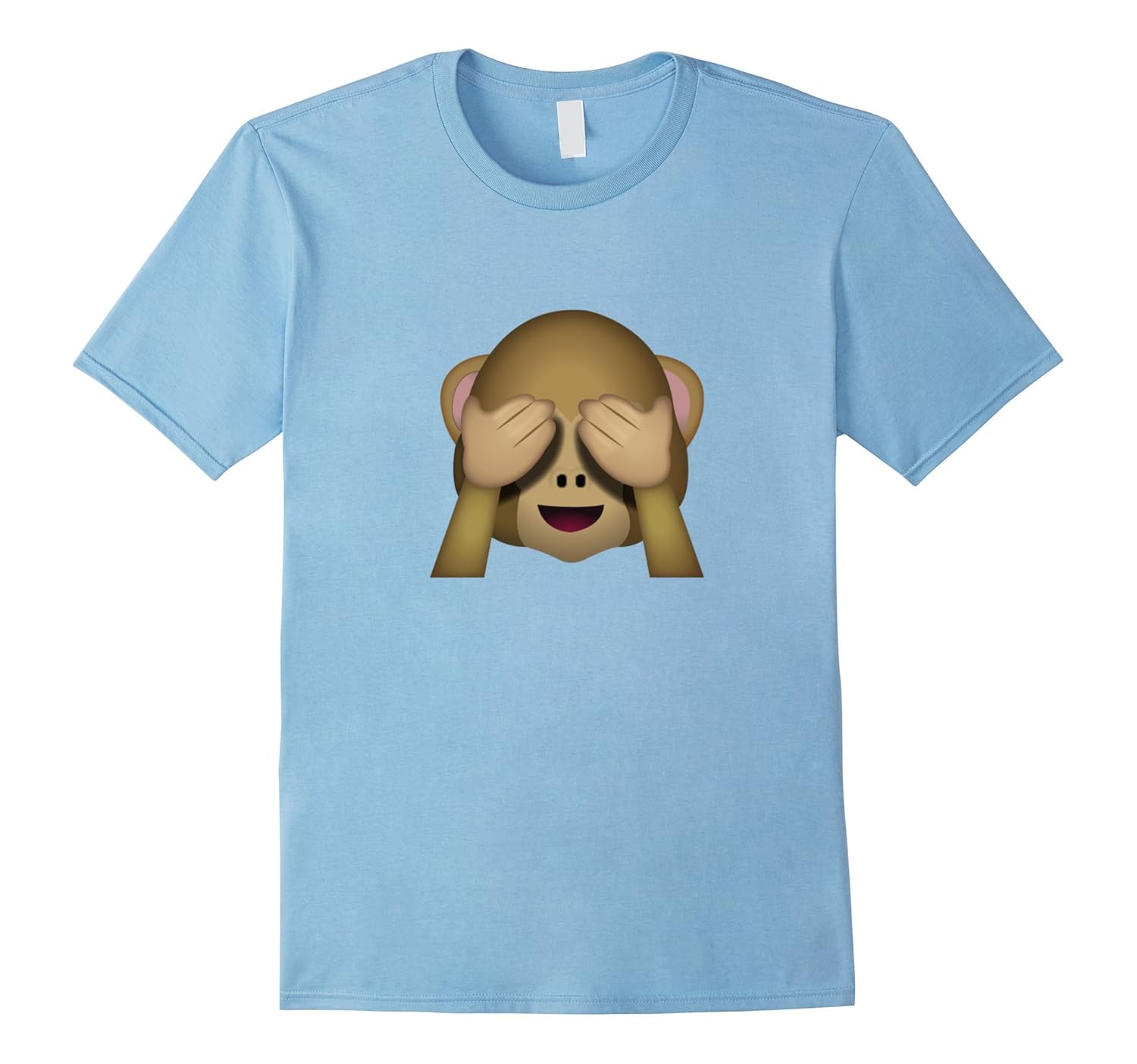 Cute See No Evil Monkey Emoji T-Shirt-ANZ