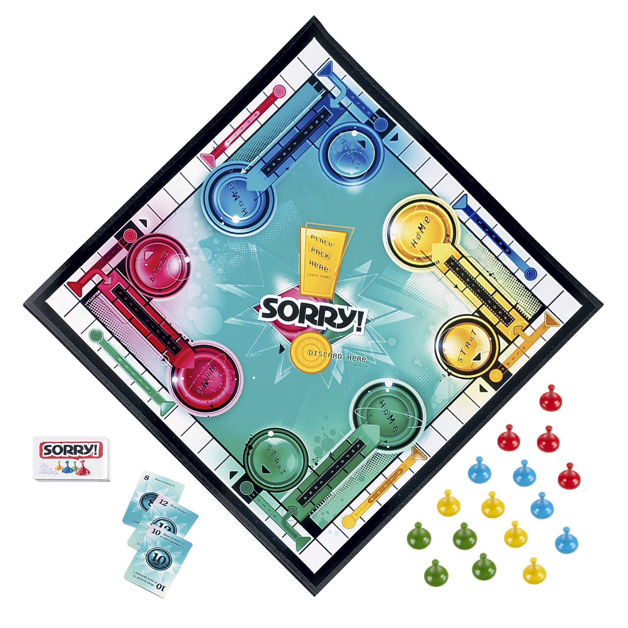Hasbro Gaming Sorry! Family Board Games for Kids and Adults, 2 to 4 Players, Ages 6 and Up (Amazon Exclusive)
