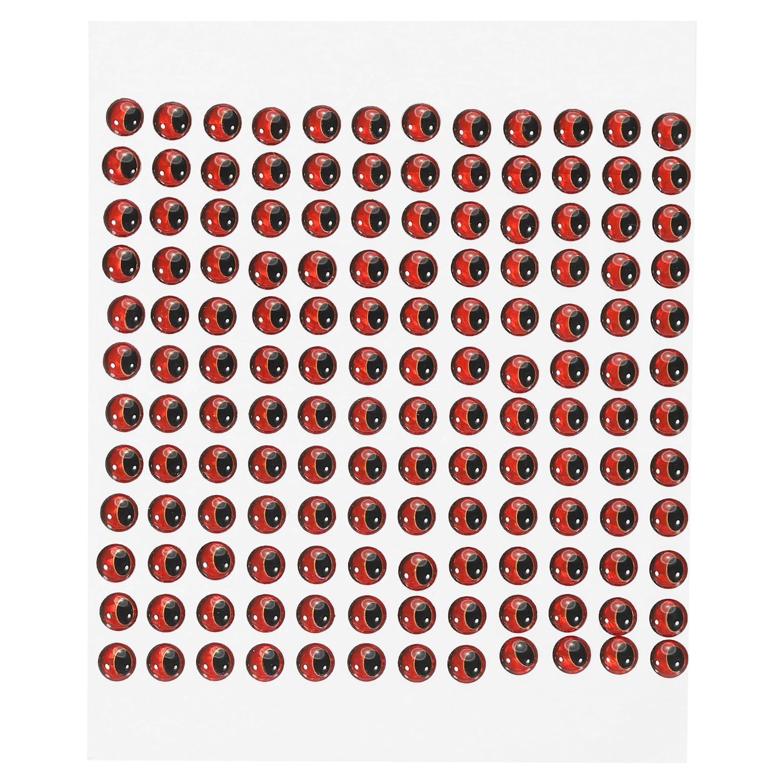 PATIKIL 600Pcs 5mm Fishing Lure Eyes Fly Tying Crafts for Fishing Baits DIY, Red