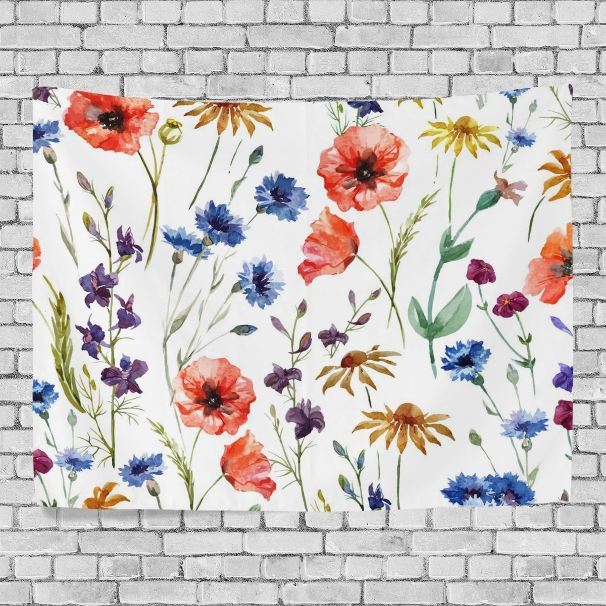 Custom Tapestry Leaf Flower Tapestry Wall Decor Living Room