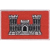 Popular Patch Army Corps of Engineers Patch - Embroidered Emblem Honoring Military Engineering Excellence - Sew-On, Iron-On, or Self-Adhesive Application for Jackets, Bags &amp; Displays