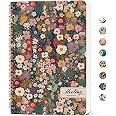Meeting Notebook for Work Organization - Work notebook with action items, Meeting Minutes Planner Notebook, Perfect Office Supplies for Men & Women - Garden