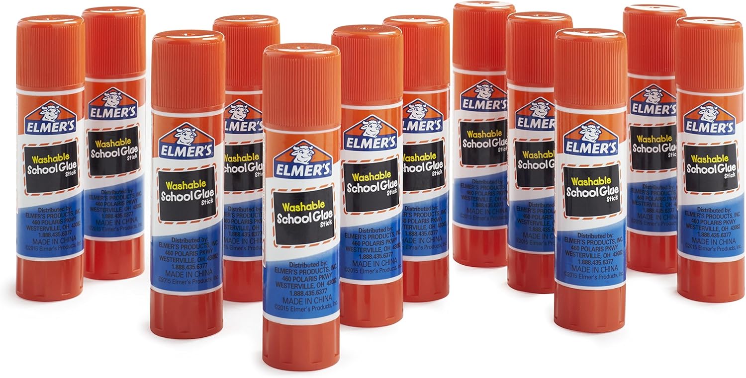 Elmer's Disappearing Purple School Glue, Washable, 12 Pack (E1559): Office Products