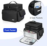 LEFOR·Z Large Sewing Box Organizer for Thread Needles Tools Black view 4