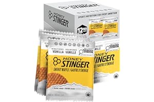 HONEY STINGER Organic Vanilla Waffles 12 Count, 1.06 OZ
