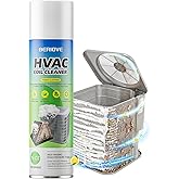 BERlOVE Foaming AC Coil Cleaner: 19oz for Evaporators &amp; Condensers | High-Efficiency Formula, Quick Dust Removal, Ideal for Dust &amp; Grease Removal for HVAC Technicians &amp; DIY Use