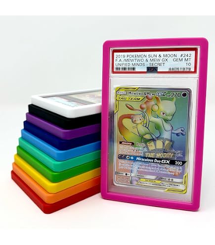 tag graded card bumper Amazon.com: (3-Pack) SellCCG PSA Slab Shell Case Graded Card Guard PSA, TAG  & CGC Metal Magnetic UV Protection Glass Display Bumper Box Protector  (Black) : Toys & Games
