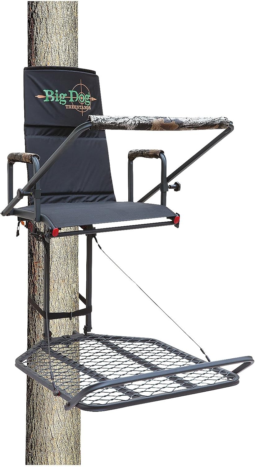 Big dog hang on tree stand Clearance