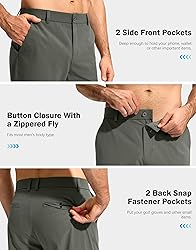 G Gradual Mens Golf Pants Stretch Dress Casual