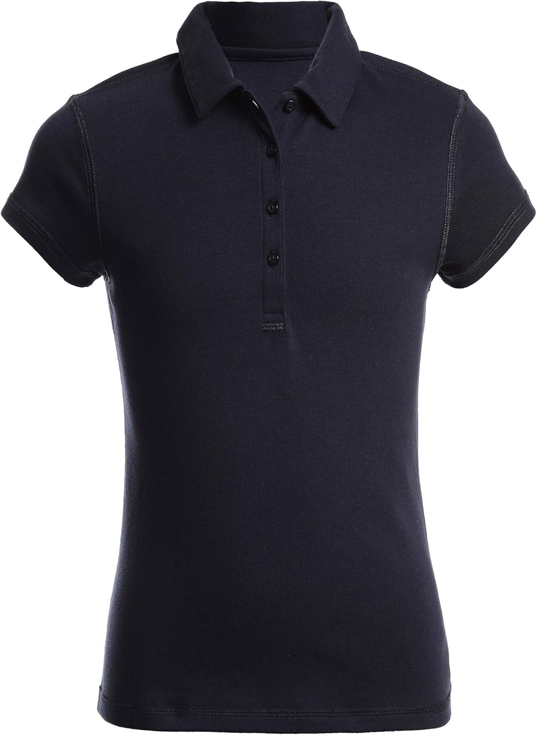 Chaps Girls' Uniform Sensory-Friendly Short Sleeve Solid Polo: Clothing