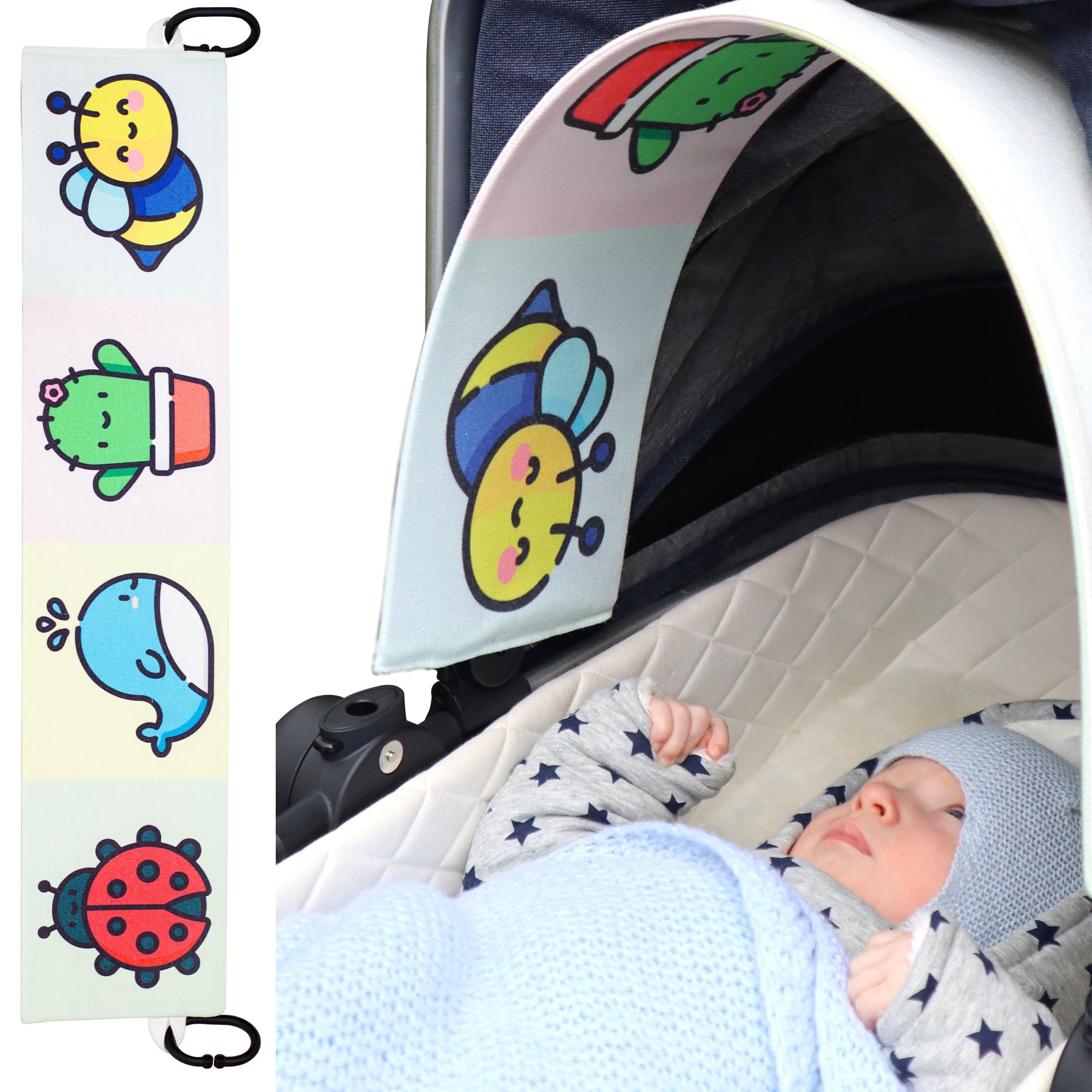 EYAS Colour Baby Sensory Toy - Paediatrician-Approved Baby Essentials for 2 Months+ - Best Infant Toys Compatible with All Pushchairs & Prams
