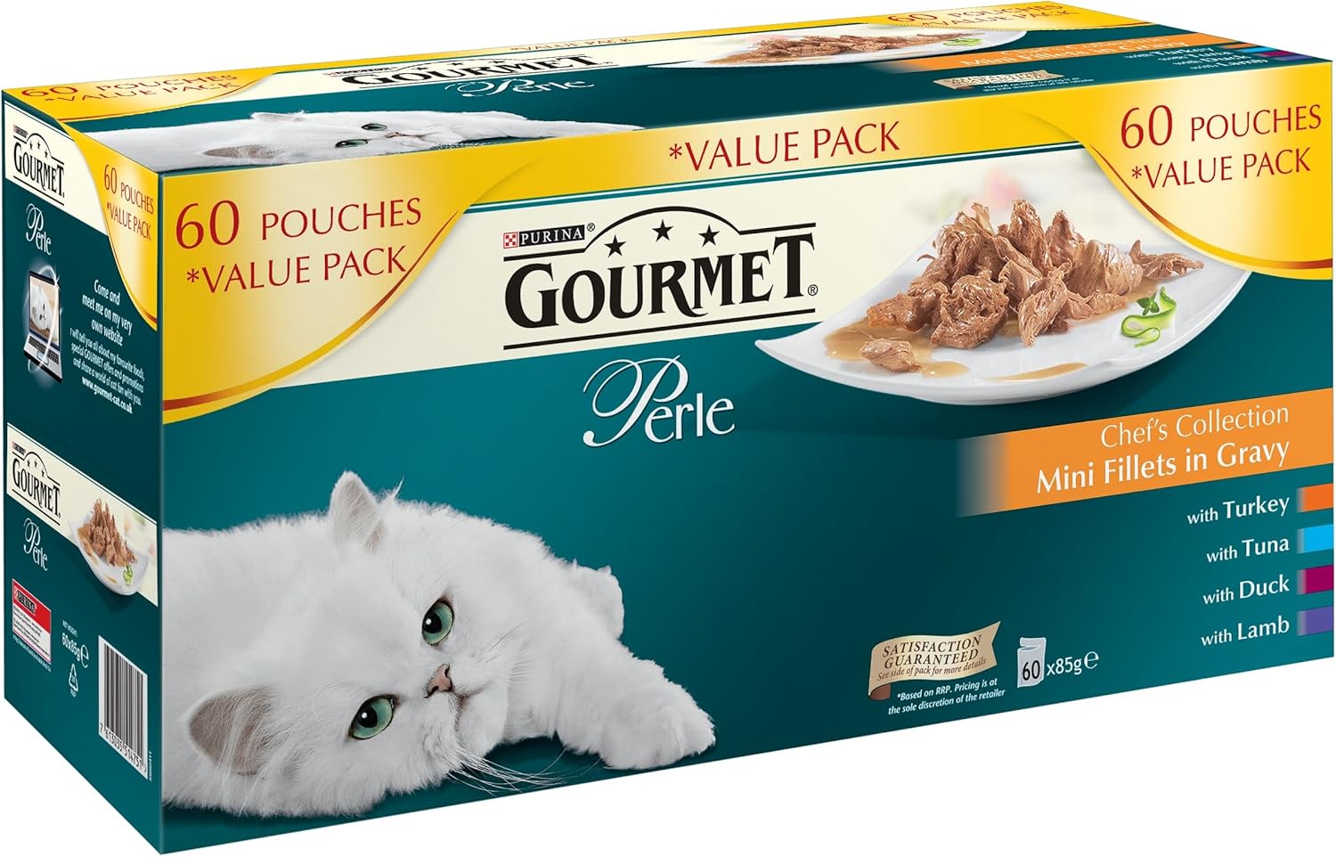Gourmet Purina Perle Wet Cat Food Chef's Collection in Gravy