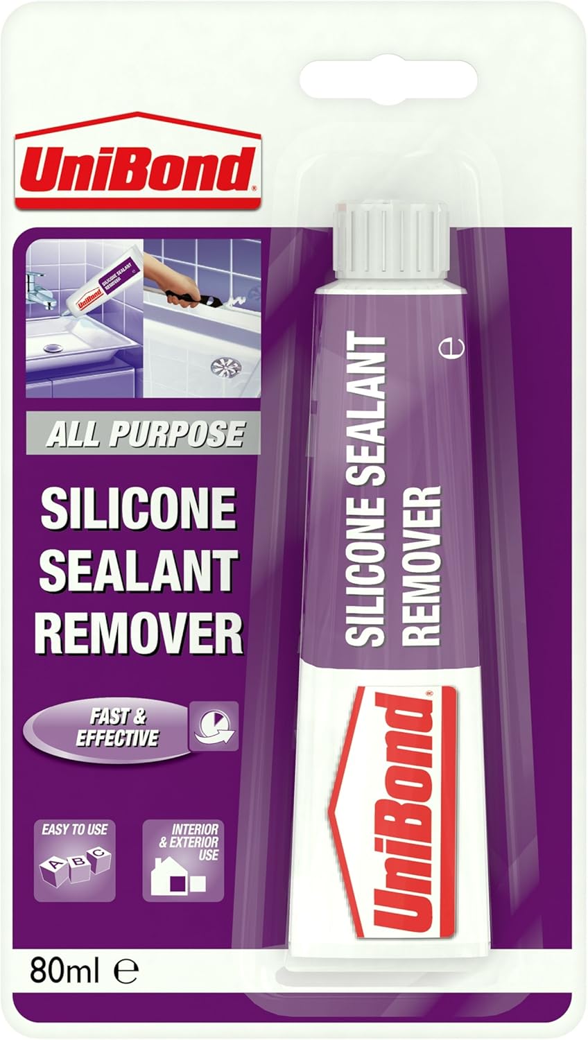 UniBond 1584200 80ml Silicone Sealant Remover Tube by Unibond Amazon