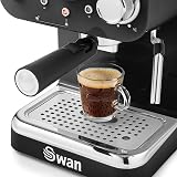 Swan Retro Espresso Coffee Machine SK22110BN with Milk Frother 1100W view 5