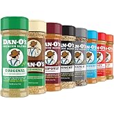 Dan-O&rsquo;s Seasoning Variety Pack &ndash; 8 Bottle Set (Extra-Small Bottles) &ndash; Original, Spicy, Chipotle, Crunchy, Cheesoning, Preem-O, SEA-soning &amp; Tac-O &ndash; All Purpose, Sugar Free, Zero Calorie Spice Set