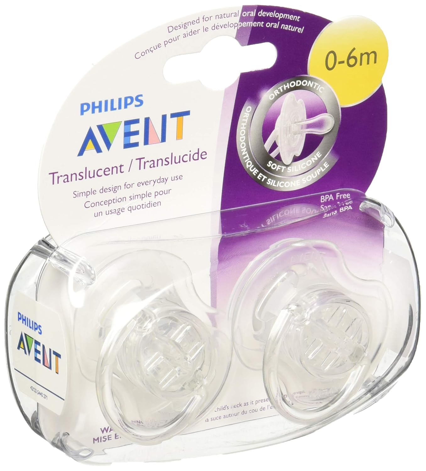 Sucette Silicone Légère Acceptation 98 Sucettes Philips Avent Ultra Start 0-2 Mois - Silicone Sans BPA - Étui Stérilisateur - Lot De 2 - Développement Buccal Sucette Bébé 0-2 Mois