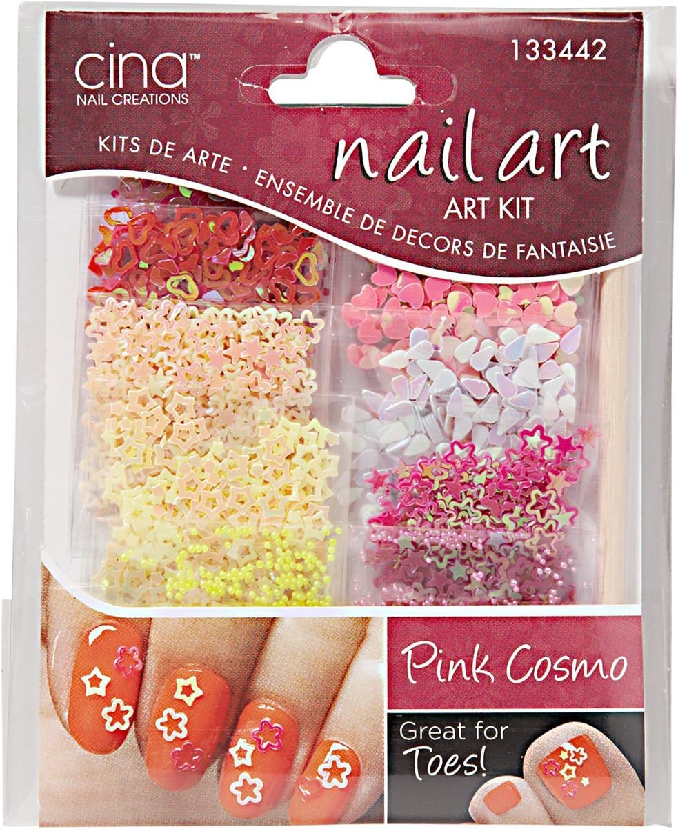 Cina Nail Creations Decals Pink Cosmo Dazzles
