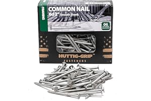 OHIY Huttig-Grip 2 inches Framing Common Nail 6d Size, Outdoor Galvanized Finish, 1 lb Pack of 167 Nails