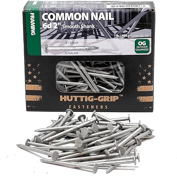 thumbnail image 2 of Grip-Rite 6D 1-7/8 Inch Sinker Nails - Vinyl Coated Steel Round Nails 5 Lb Box 2 of 12
