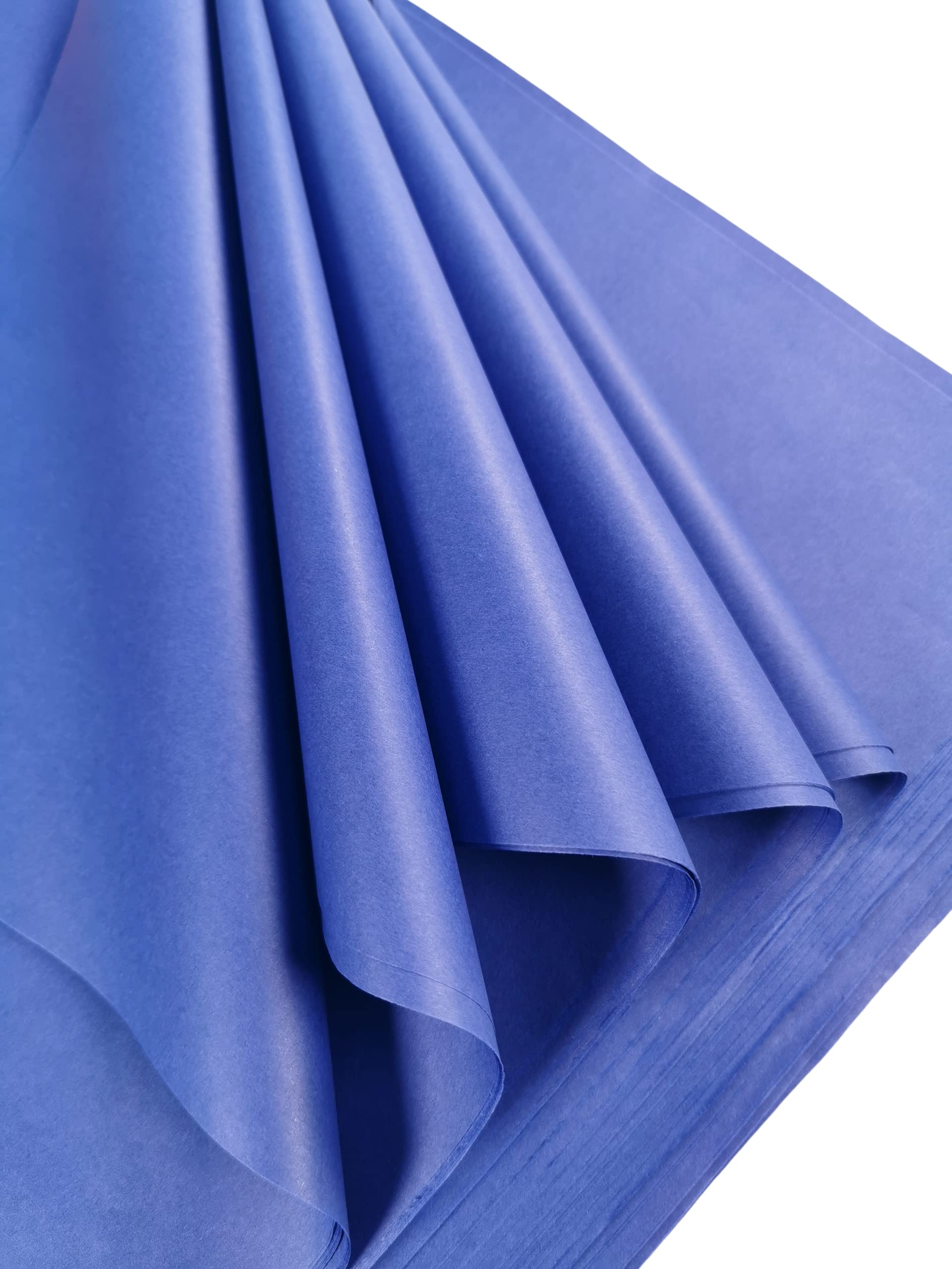 Blue Tissue Paper 50 Large Sheets, Acid Free Art Paper, Perfect for Gift Wrap, Storage, Packing, Art & Craft Bulk Pack Archiving Shredding 70 x 50cm Sheet Size