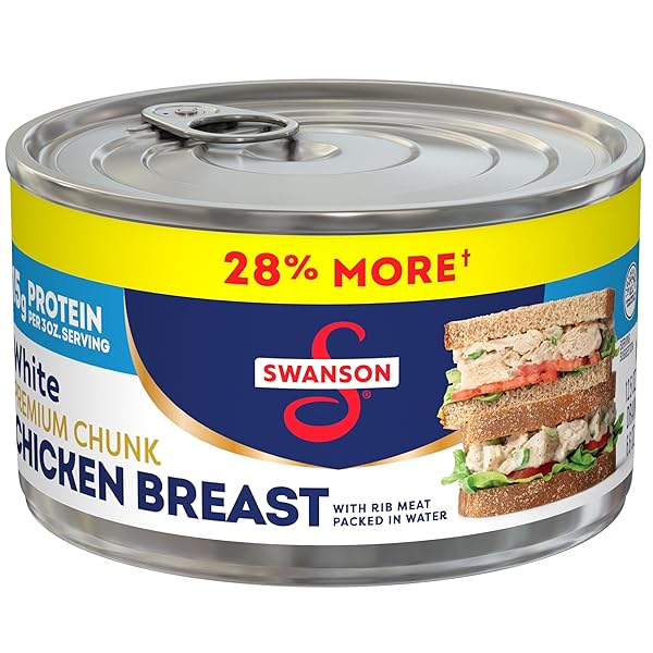SWANSON WHITE PREMIUM CHUNK CANNED CHICKEN BREAST IN...