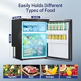 AAOBOSI 65L Campervan Fridge Freezer 12V APP Control Car Truck Boat view 2