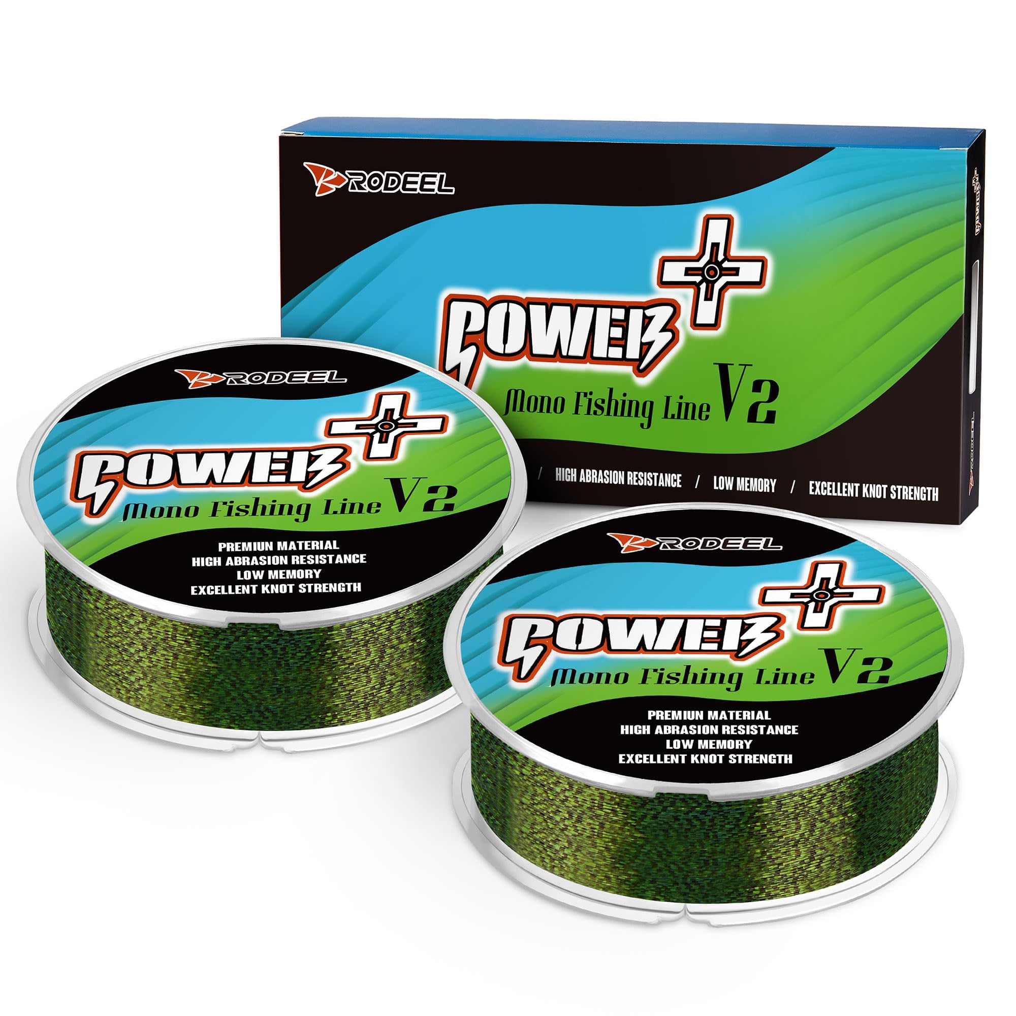 Rodeel Premium Monofilament Fishing Line - Strong and Abrasion Resistant Mono Line - Superior Nylon Material Fishing Line 300M