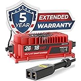 FORM 36 Volt Golf Cart Battery Charger for EZGO TXT Golf Carts with D-Style Plug - 36V 18AMP Lead Acid Battery Charger - Waterproof Design