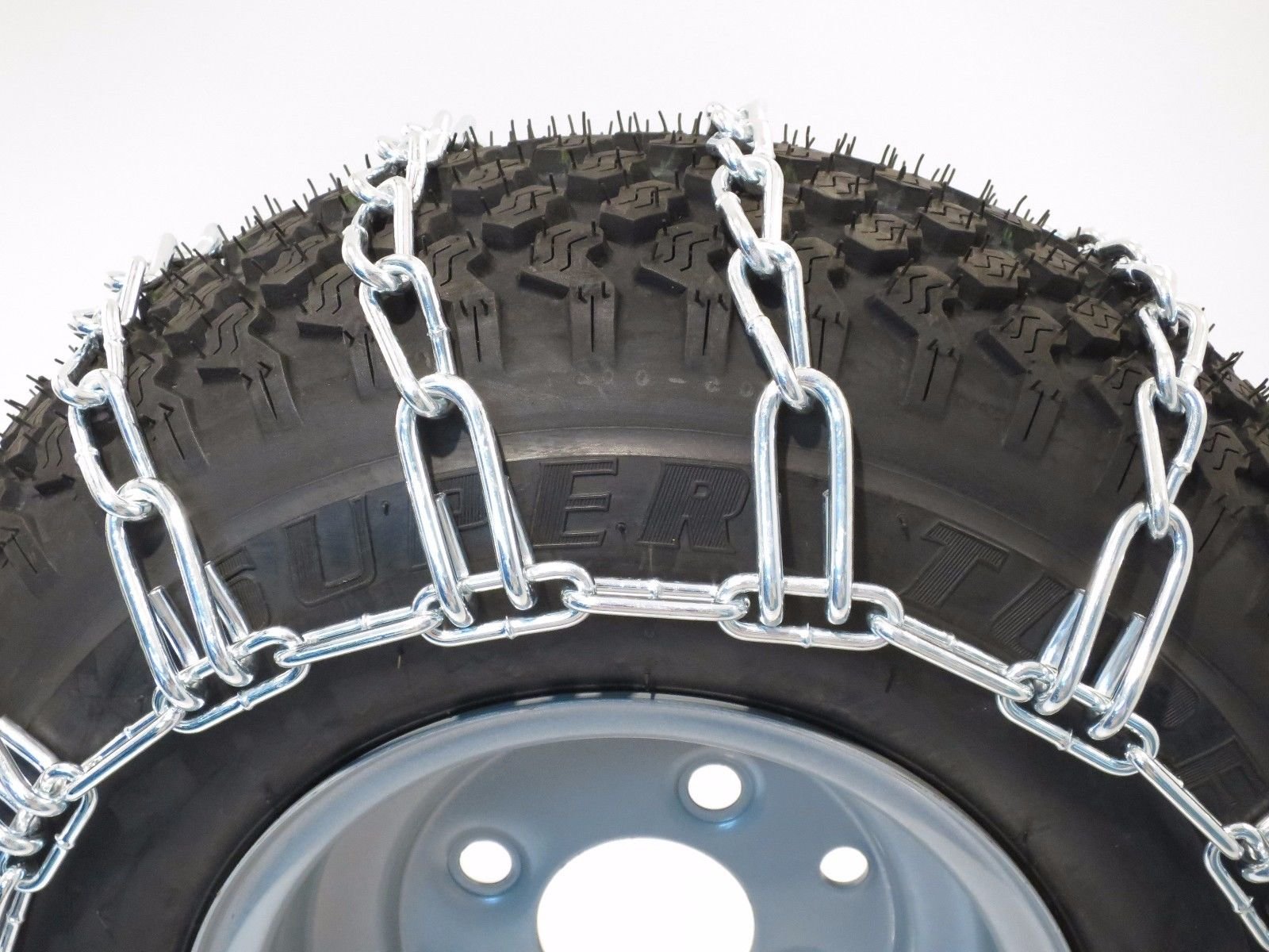 The ROP Shop | New Pair 2 Link TIRE Chains 24x12-12 for John Deere Lawn Mower Tractor Rider - Image 3