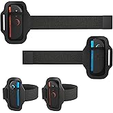 RHOTALL 2 Pack Leg Strap for Nintendo Switch/OLED/ 2 joycon Controller,Adjustable Leg Strap Game Accessories Compatible with Switch Sports Play Soccer/Ring Fit Adventure,Two Size for Adults & Children