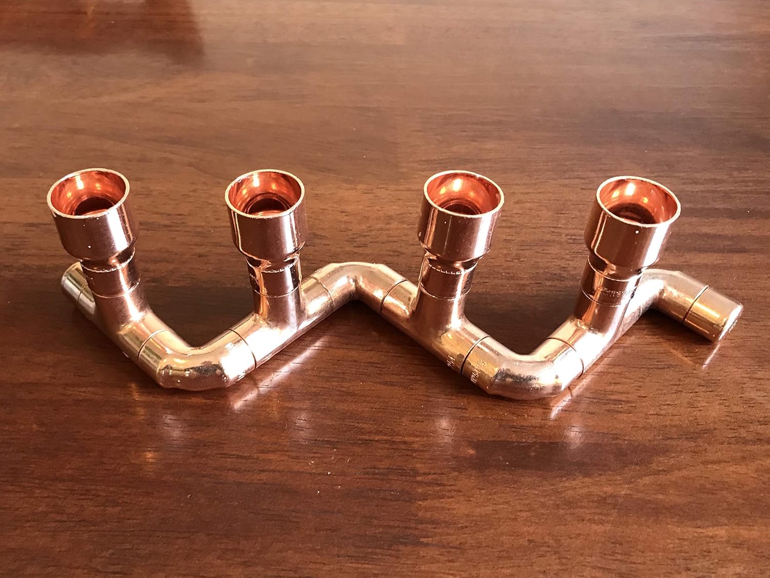 Handmade Copper Candlestick, Copper Candle Holder, Copper pipe