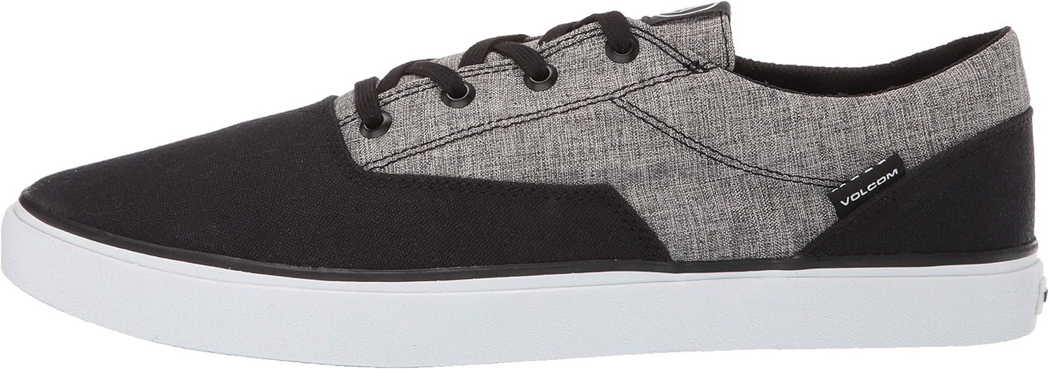 Volcom Mens Draw Lo Canvas Vulcanized Skate Shoe