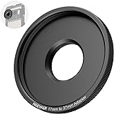 NEEWER 17mm to 37mm Lens Filter Adapter Ring, PA061 | Compatible with Beastgrip 37mm Lenses, for Phone Cage, Rig, or Stabilizer Compatible with iPhone 18 Pro Max 18Pro 17 16 15