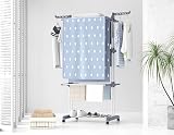 HOMIDEC 4-Tier Foldable Clothes Drying Rack Stainless Steel Large 172cm view 7