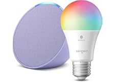 Echo Pop | Lavender Bloom with Sengled Smart Color Bulb | Alexa smart home starter kit