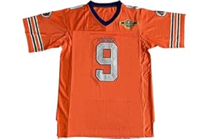 ZIGOR The Waterboy #9 Bobby Boucher Adam Sandler 50th Anniversary Movie Mud Dogs Bourbon Bowl Football Jersey S-XXXL