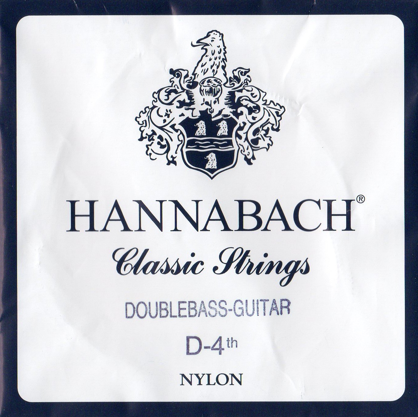 Hannabach Classical Guitar Strings Series 841 Medium Tension for Contrabass Guitar, silver-plated wound, scale 750 mm - D4-8414MT — image 1