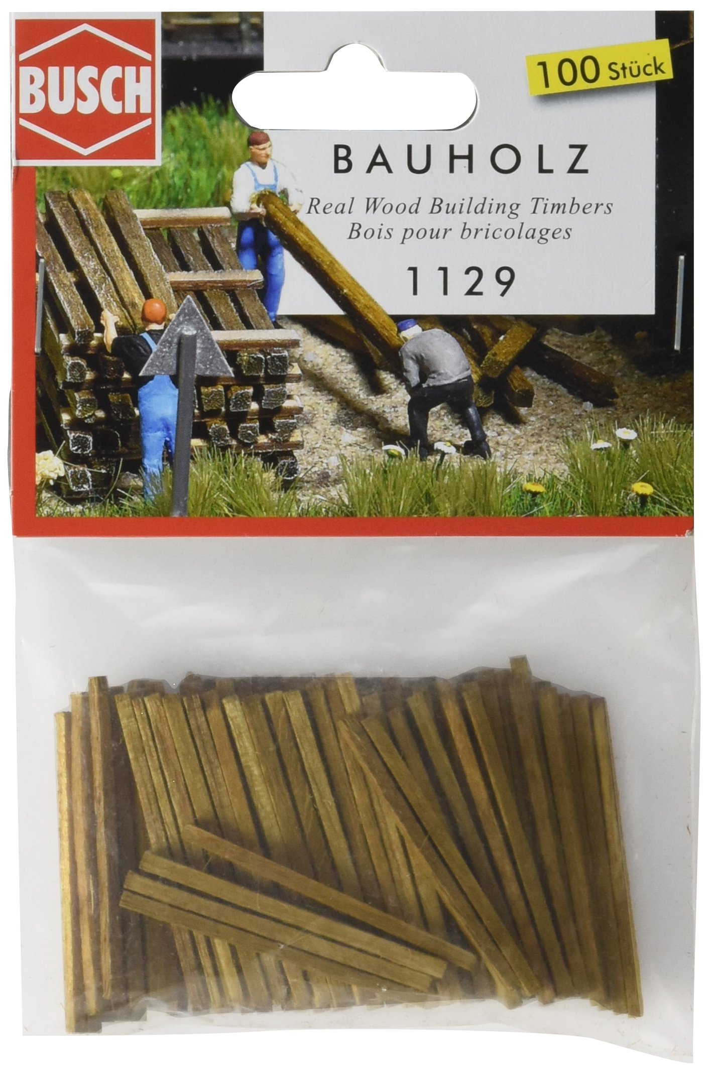 Busch 1129 Wooden Building Lumber HO Scenery Scale Model