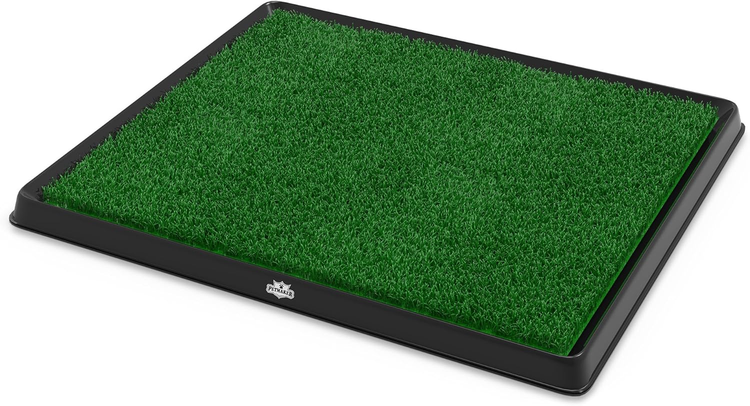 PETMAKERThe Indoor Restroom Puppy Potty Trainer for Pets, Medium, Green (80-ST2025) : Pet Supplies