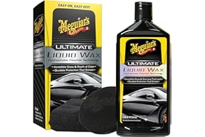 Meguiar's Ultimate Liquid Wax, Improved Liquid Car Wax Formula for Durable Protection that Shines, Premium Towel and Applicat