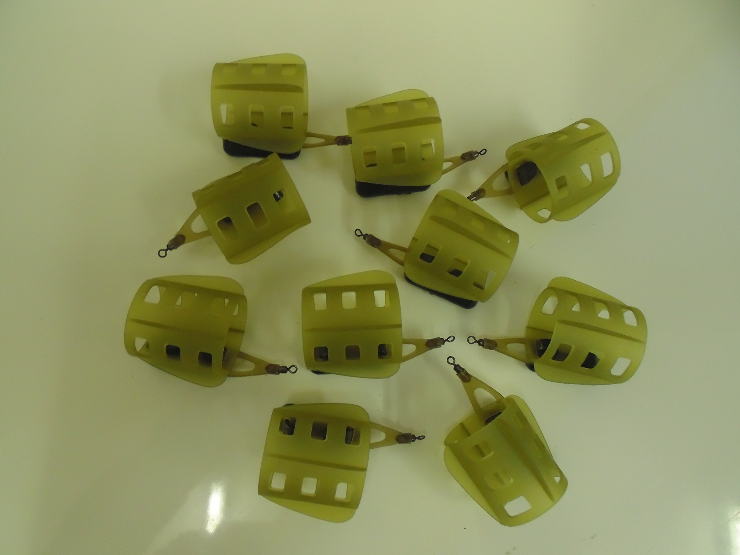 10 x Open Ended Fin Feeders - 45 grams. Carp/Coarse fishing, rivers and Lakes
