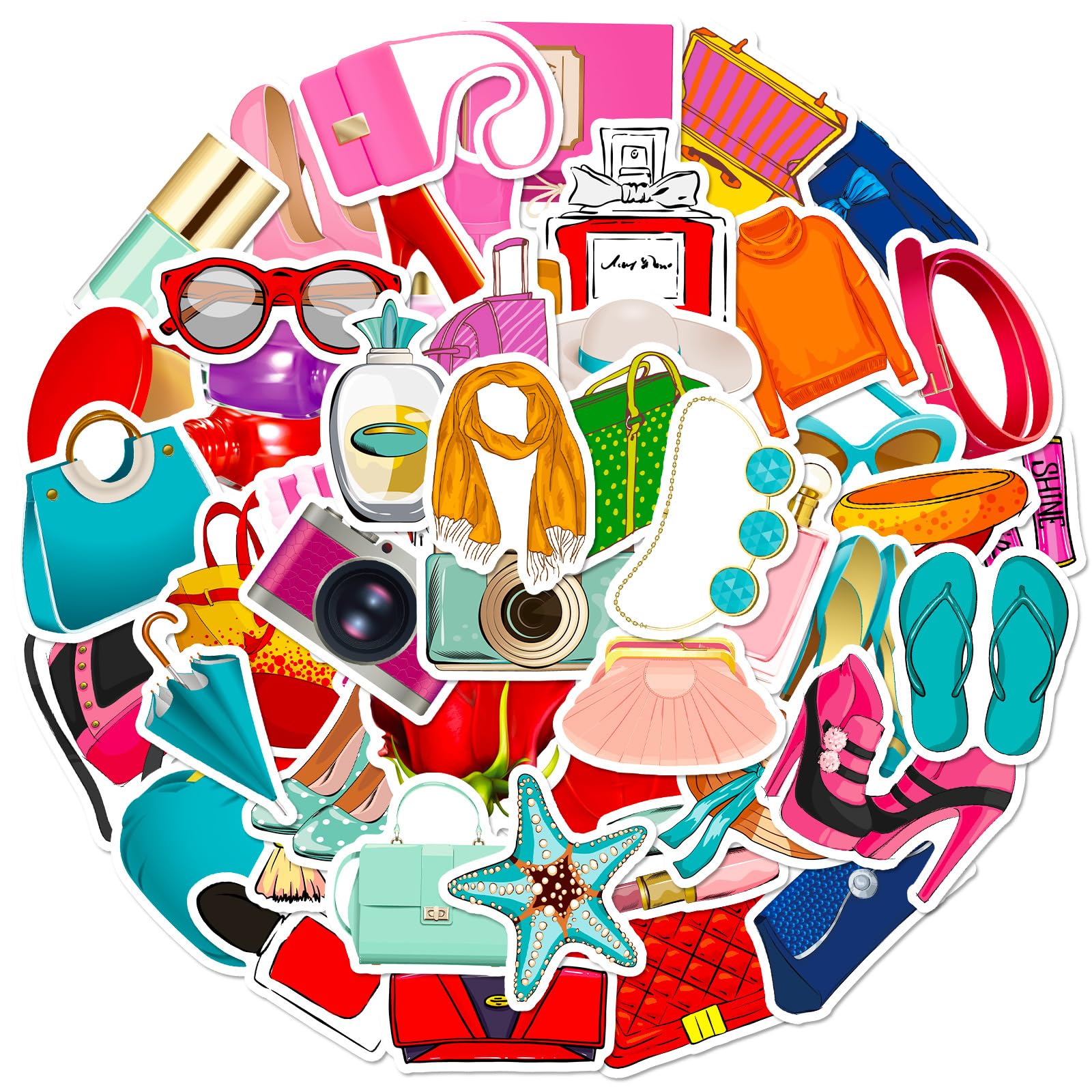 Dopamine Stickers for Laptop (50 PCS),Gift for Children Teens Adults Girl Boys,Waterproof Stickers for Water Bottle,Dopamine Vinyl Stickers for Scrapbook,Skateboard,Bike,Phone,Dairy