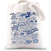 BWWKTOP Rock Band Tote Bag Singer Fans Gifts Song Lyrics Inspired Gifts Singer Album Tote Bag For Music Lover Fans (one for the TG)