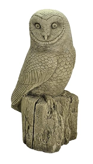 Bernie The Barn Owl Garden Ornament Sculpture Stone Statue